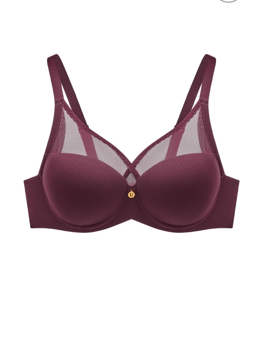 Understance Ivy Smooth FlexWire Full Coverage Bra burgundy 36DDD 36F